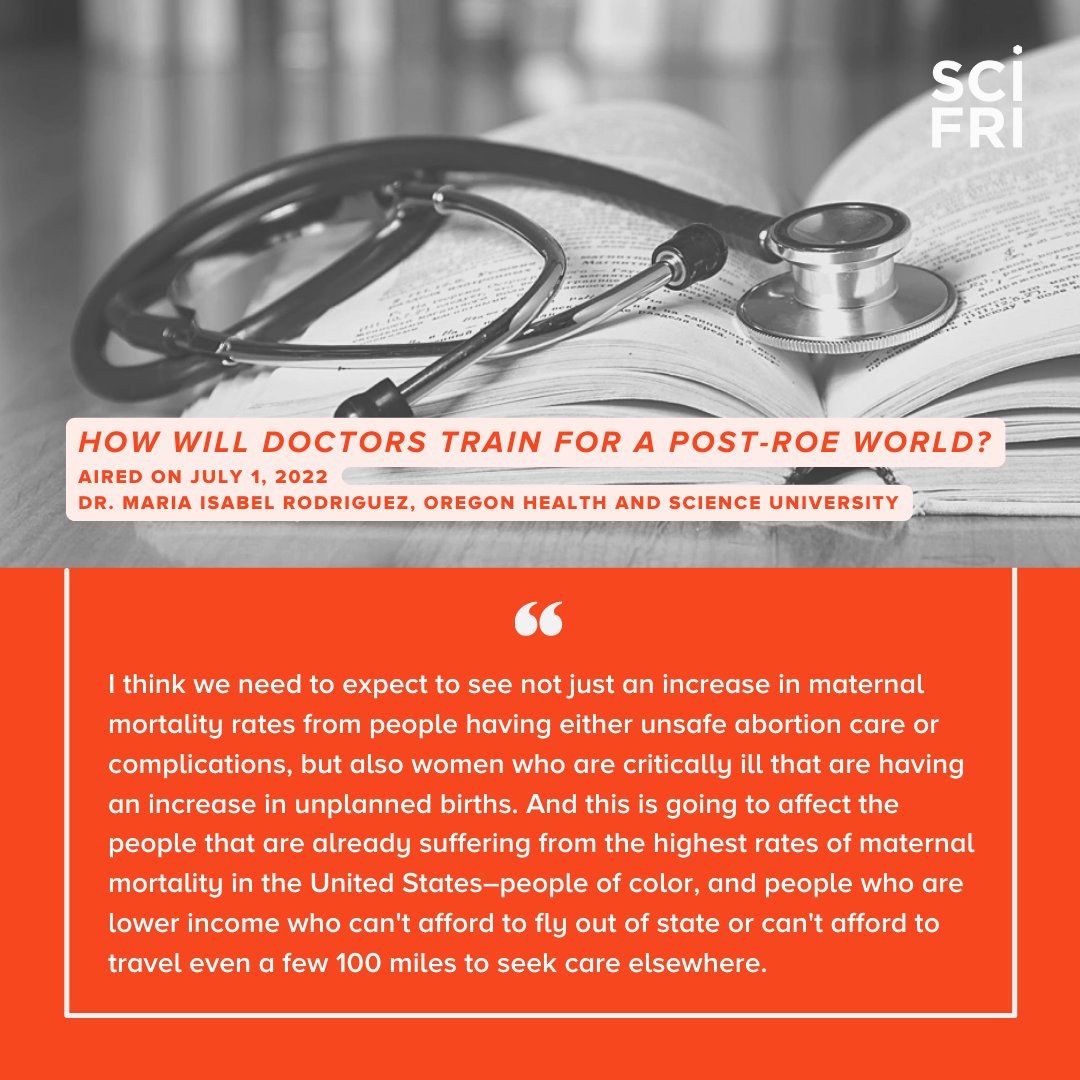 With the Dobbs ruling, experts are wondering how training for OBGYNs may change, or if abortion care will stop being taught in med school in many states.

OBGYN professor <a href="/Mirodriguez731/">Maria  Rodriguez</a> shares what this could mean for medical training across the US.
sciencefriday.com/segments/roe-v…