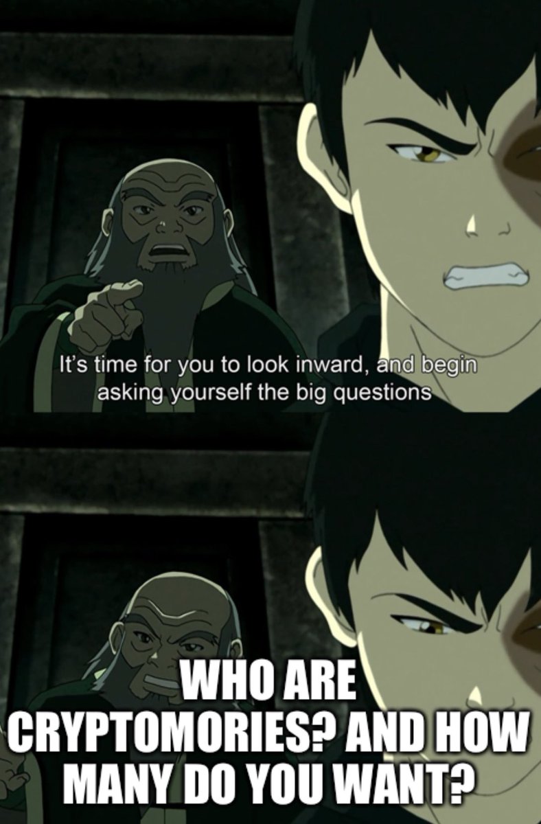 Uncle Iroh knows #FaMorie @CryptoMories