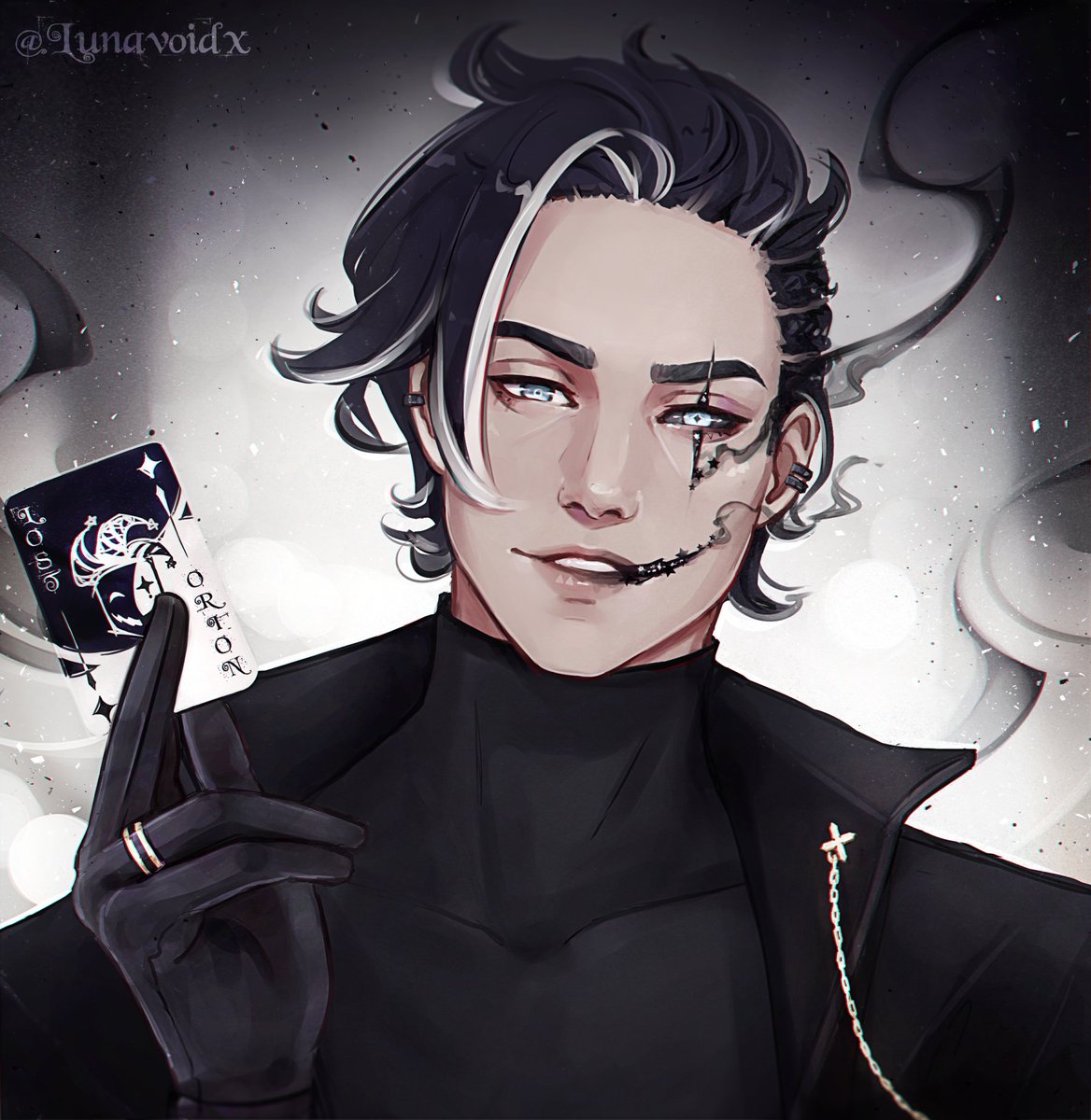 lunavoidx's tweet photo. Happy #PortfolioDay ♡☆

✦ Hi I'm Luna, I make digital art that I sometimes also animate

✦ I mostly draw my characters &amp; I like writing poems to go along with my art as a way of storytelling; here is some of my work https://t.co/UzJVd9M93x