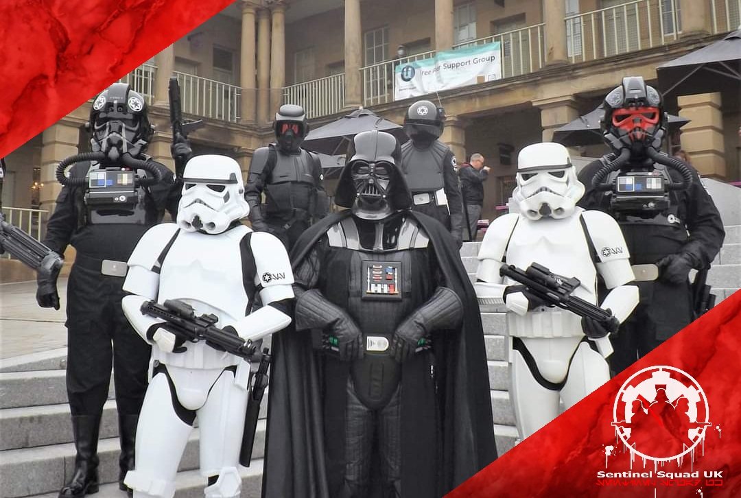 sentinelsquaduk's tweet photo. @sentinelsquaduk will be at @ThePieceHall in Halifax this weekend for the anniversary of @PagesNPixels store
Come say hi grab a photo with the characters, we will be collecting for our supported charity @CandlelightersT 
#SentinelSquadUK #TroopingToHelpOthers #StarWars #Charity https://t.co/f1lFoLHs2I