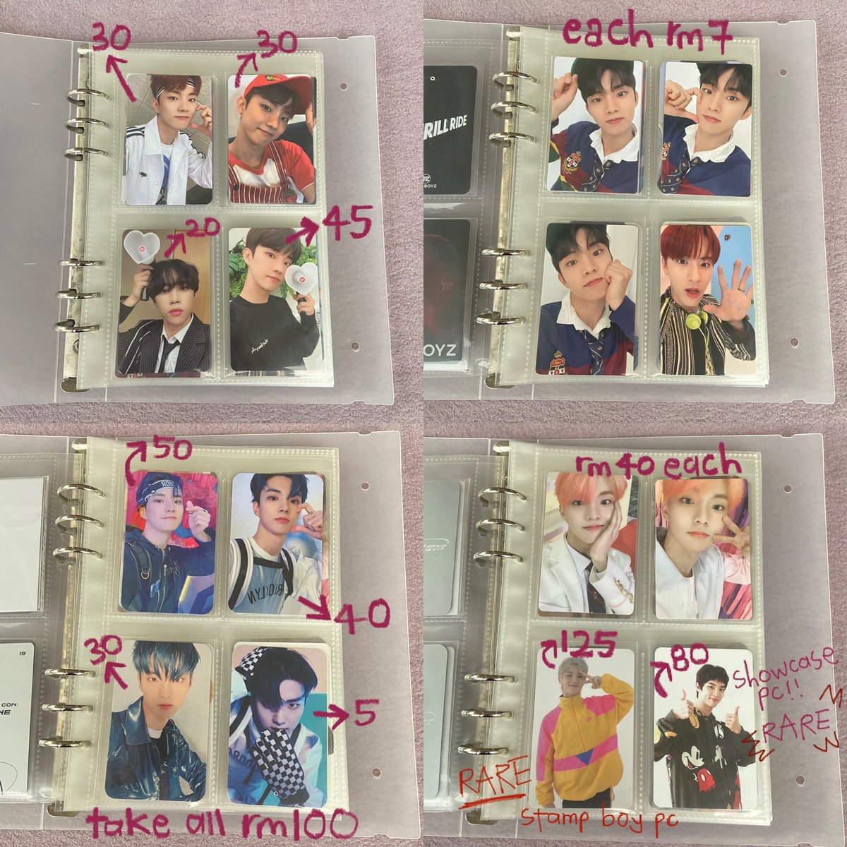 hi guys!! im selling my tbz collection ^-^
#pasartbz #pasartheboyz
- all price stated in the picture
- postage rm8 wm, rm11-15 em
- bank transfer / shopeepay  / tng ✅
- fcfs and no joy buyer please :D