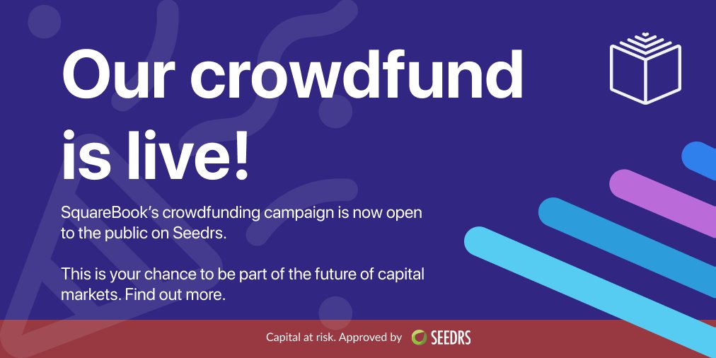 SquareBook's #crowdfunding campaign is now open to the public! We’re transforming capital markets for good. This is your chance to join us. Find out more: seedrs.com/squarebook 

#fintech #finance #markets