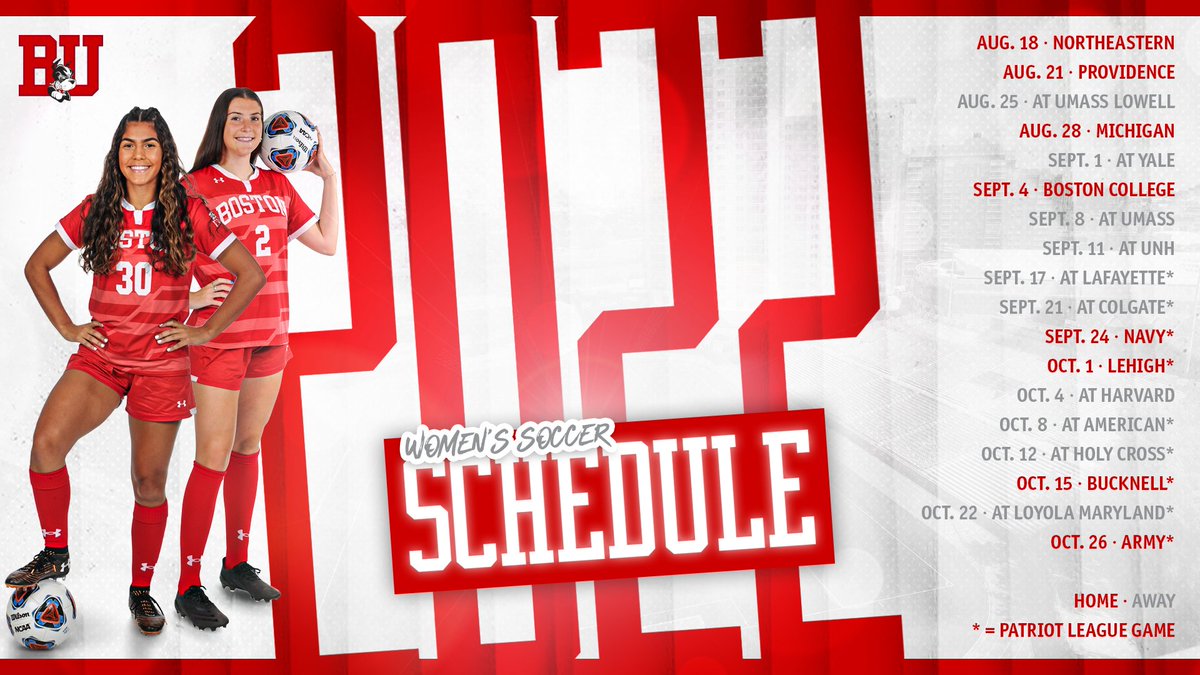 Games 👏 on👏 the 👏 schedule!👏

Our 2022 schedule is REVEALED! See you on August 18th!! #ProudToBU

📰: bit.ly/3nTRu75