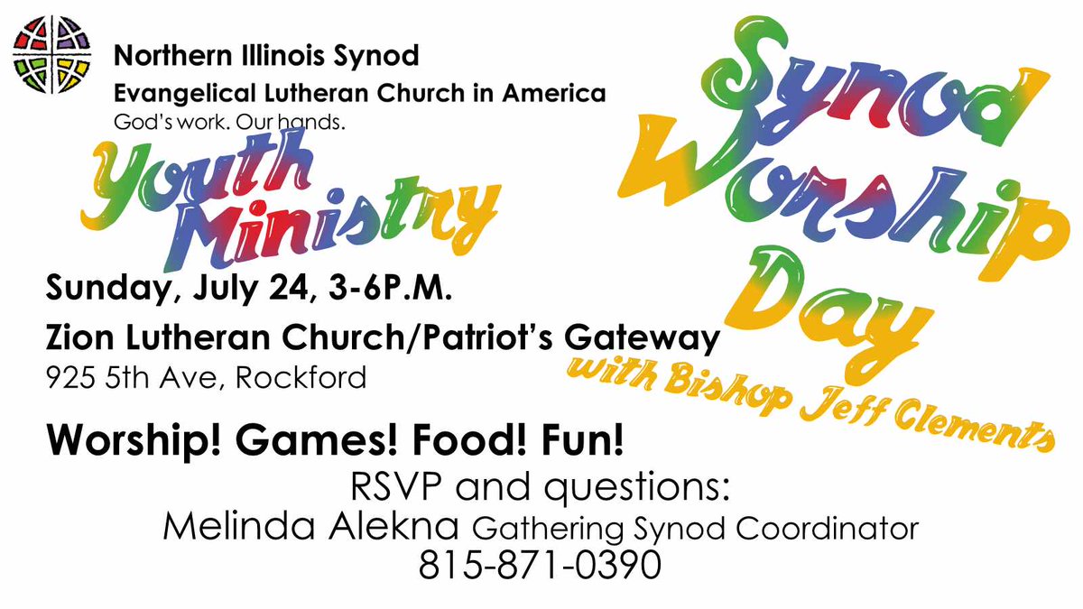 N IL Synod, ELCA tweet media