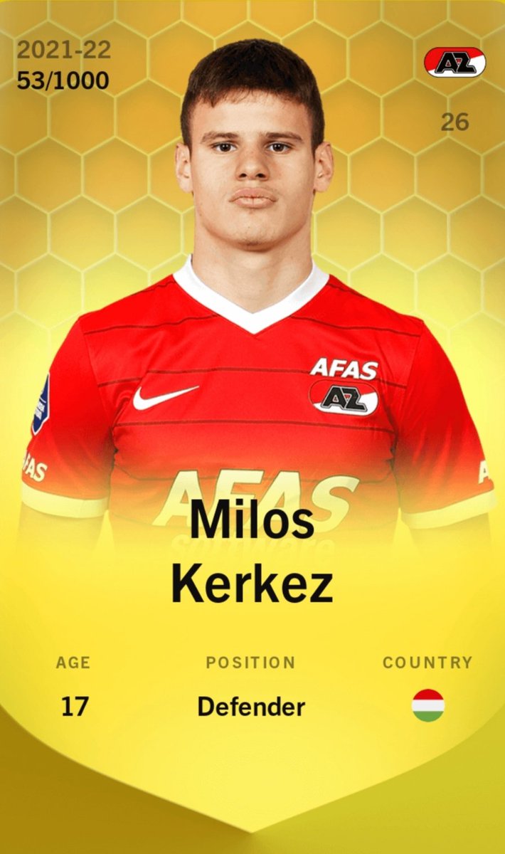 🎁 #freetipscout #Sorare #Giveaway

Win a Limited 🟨 card of Milos Kerkez with the new One To Watch article!

To enter:
✅ Follow @freetipscout
✅ RT + Like 🔄❤️

⏰ Sat 16th July @ 9am UK Time

Link to article below ⬇️

🔗 freetipscout.com/analysis/sorar…

#NFT #NFTGiveaway #NFTCommunity