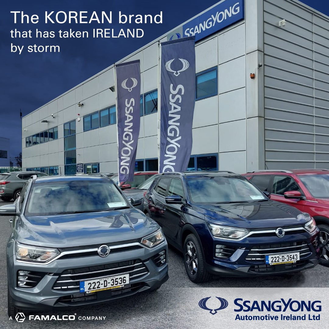 See the full SsangYong model range on our website:
ssangyong.ie

For more info please contact: +353 1 524 0024 or email: info@ssangyong.ie

#SsangYong #Ireland #Motors #Korean #Famalco #TomorrowTogether