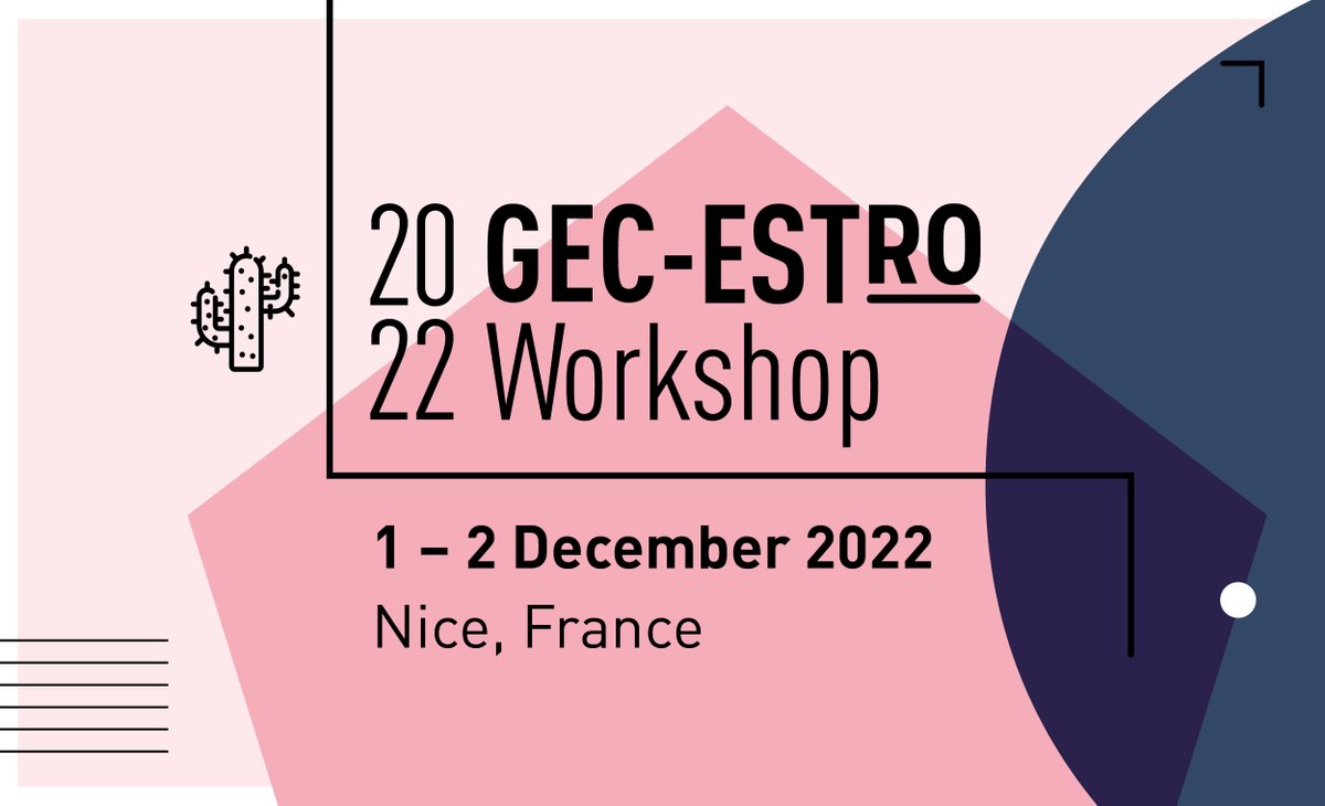 The 2022 GEC-ESTRO Workshop 'Improving Brachytherapy Together', takes place from 1 to 2 December in Nice! Come and learn about the ongoing projects and take the opportunity of networking with like-minded brachytherapy enthusiasts 👉bit.ly/3yYFHus #Radonc #Brachytherapy