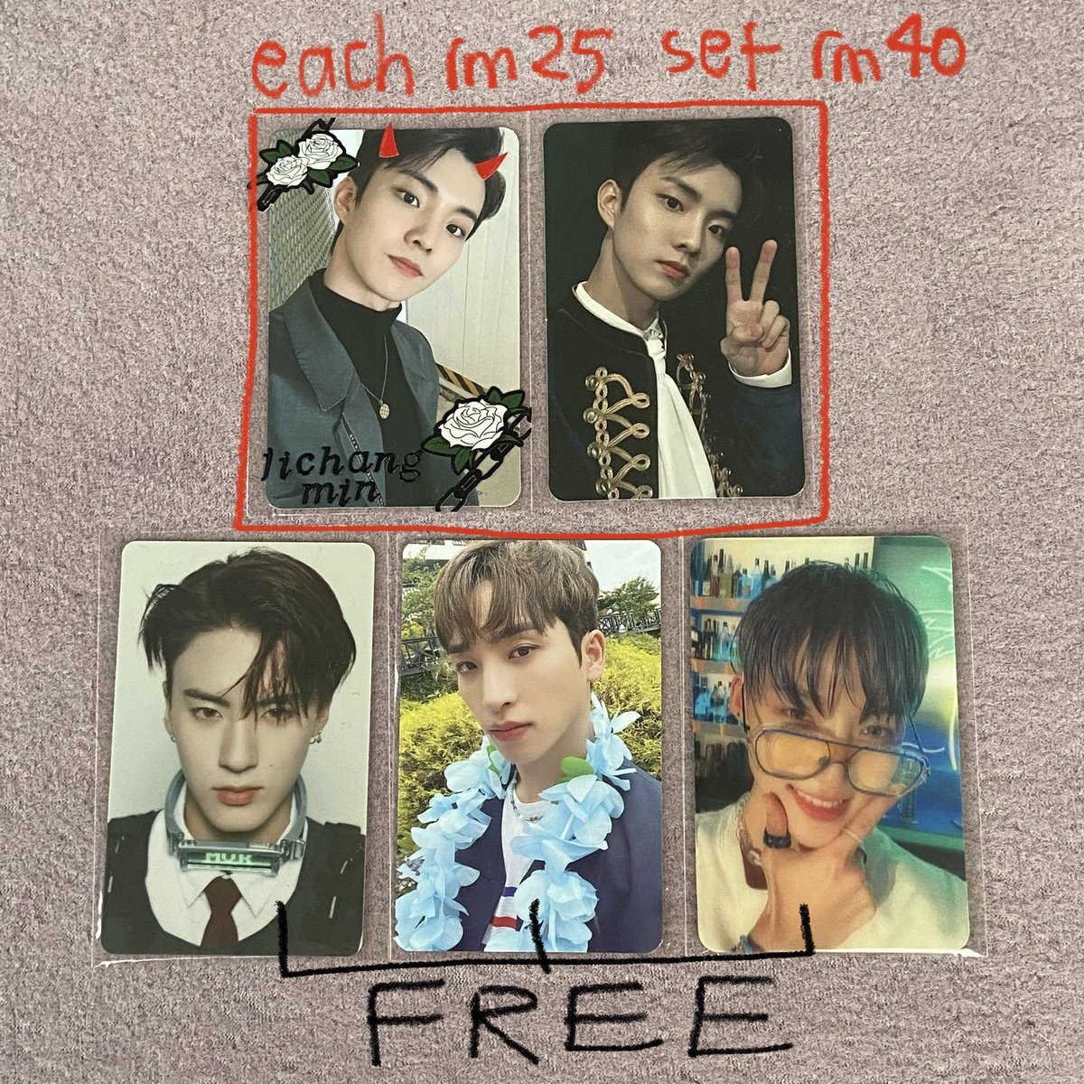 hi guys!! im selling my tbz collection ^-^
#pasartbz #pasartheboyz
- all price stated in the picture
- postage rm8 wm, rm11-15 em
- bank transfer / shopeepay  / tng ✅
- fcfs and no joy buyer please :D