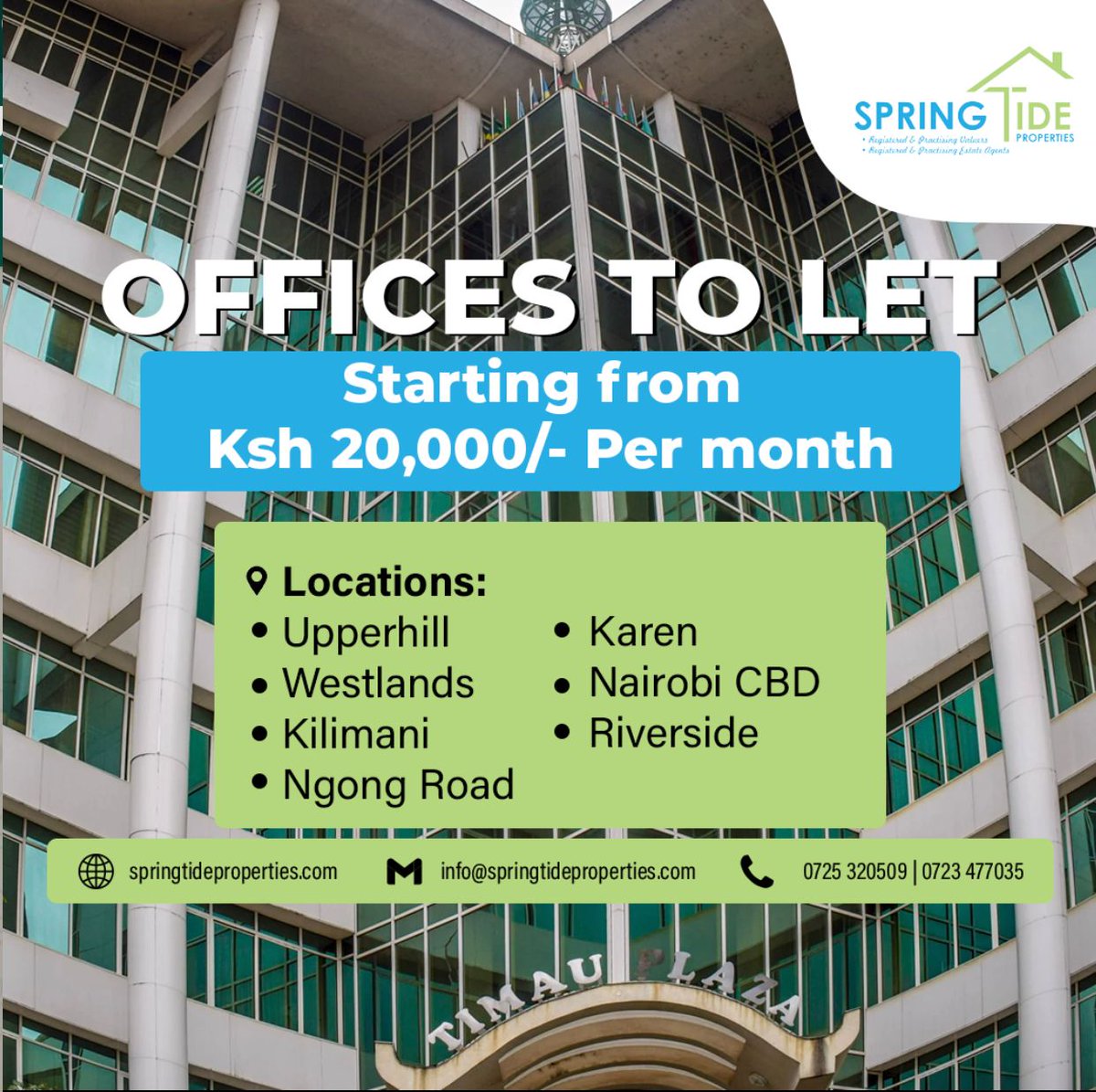 SpringtideProp's tweet image. For more information or viewing, call;
Gloria 0725320509
Gladys 0783097791
#springtideproperties #springtide #investwithspringtide #realestate #realtor #realestateagent #luxuryrealestate #landforsale #residentialand #residential