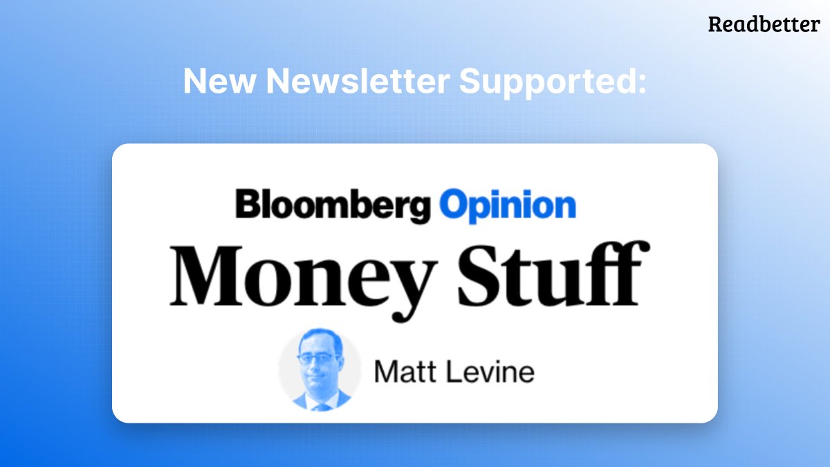 Readbetter - read newsletters on your Kindle tweet media