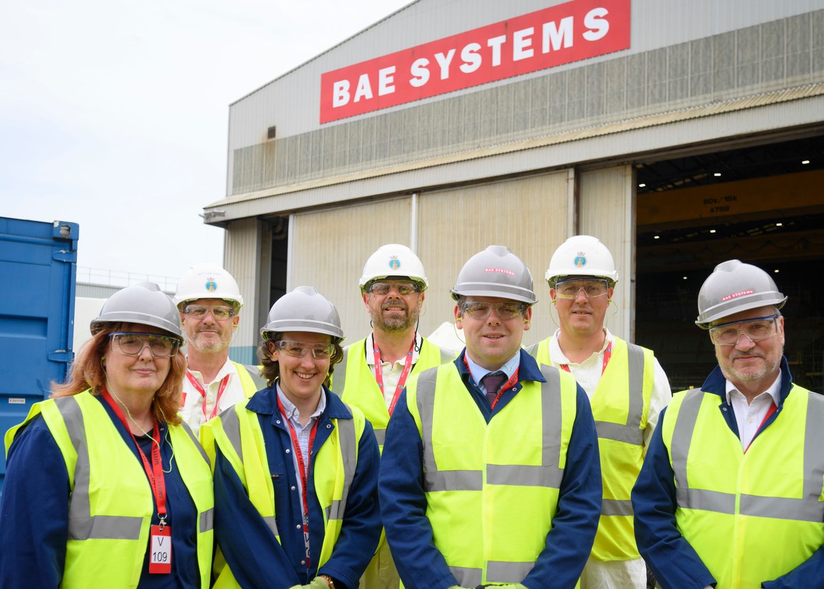We visited <a href="/BAES_Maritime/">BAE Systems Maritime</a> in Govan where we spoke to teams leading on the development on military warships.
 
We also met apprentices, Trade Union representatives and members of the local community.
 
This informed our inquiry into #DefenceInScotland.
 
🔔Follow us for updates.