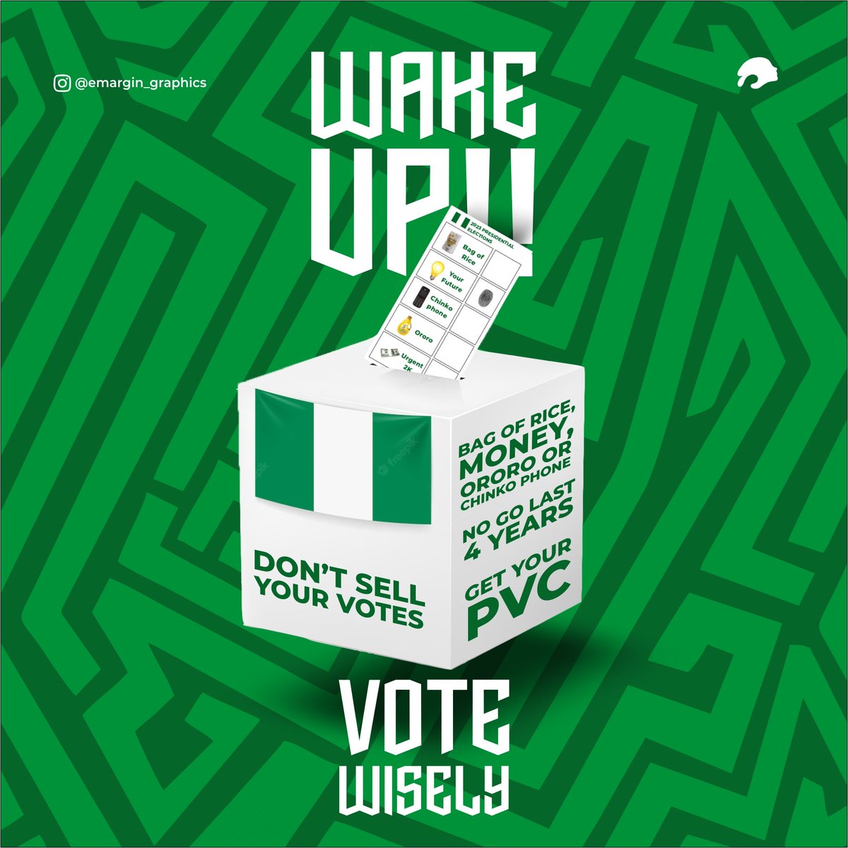 eddydaniels69's tweet photo. My entry for the #VoteWisely challenge
#VoteWisely 
#234BrandStreet 
#ForSocialGoodChallenge https://t.co/FLTclUnhtJ