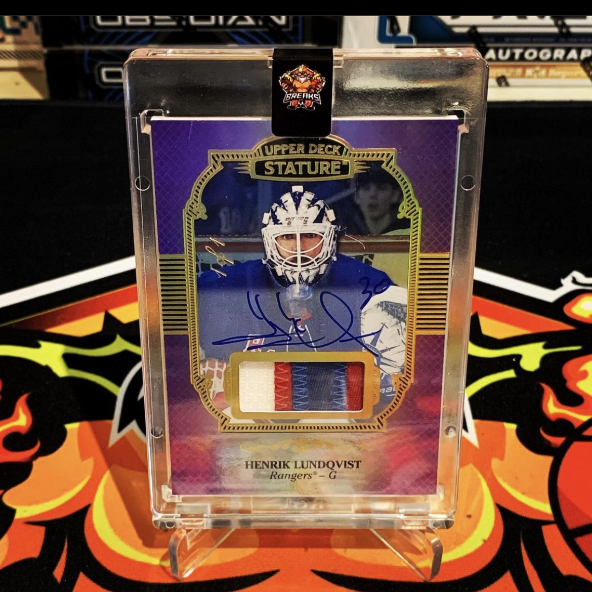 BreaksofGod's tweet photo. A STUNNING 1โฃ of 1โฃ from @UpperDeckHockey!! ๐คฉ๐๐ฅ
Stature brought one of our lucky members an BEAUTIFUL 1/1 Purple Patch Auto of @NYRangers legend and one of the best goalies of the modern era, @HLundqvist! ๐ฝ๐ธ๐ช๐
ONLY FIRE with BoG!๐ฅ๐ฅ
#PulledByBoG #TheHobby https://t.co/HOLbl3jDkK