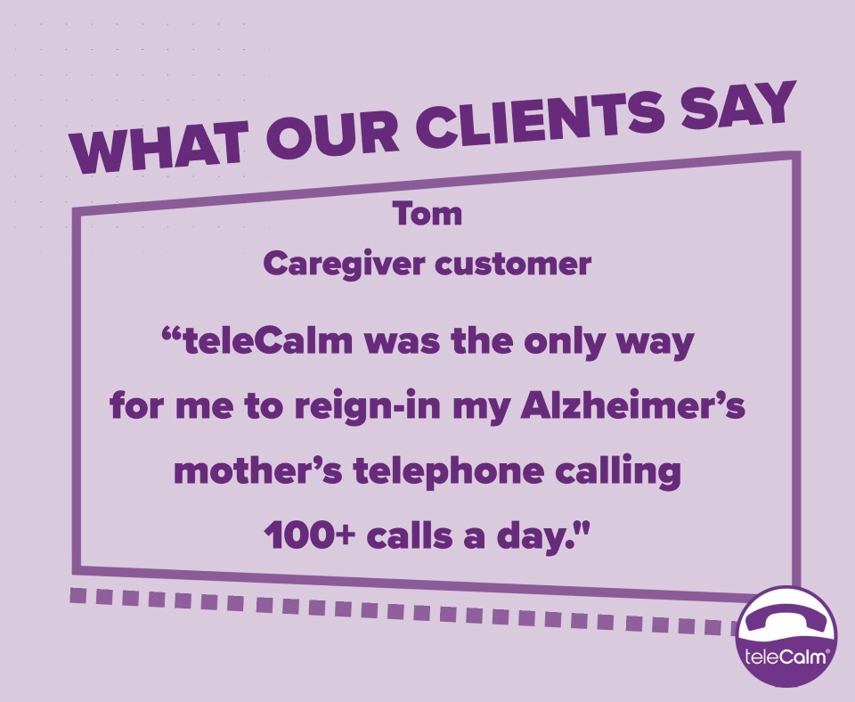 teleCalm's tweet image. "Reign in" both incoming AND outgoing calls
#dementiacaregiver #alzheimerscare #caregiversupport