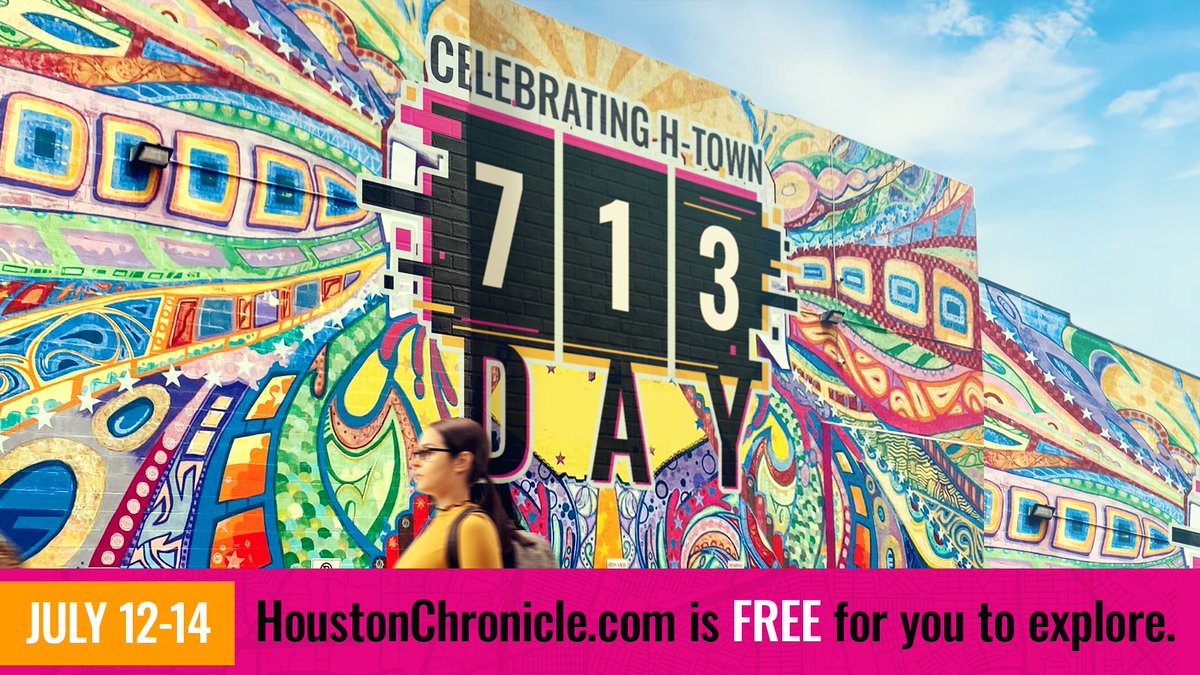 ChronOpinion's tweet photo. ⭐️ 7️⃣1️⃣3️⃣ Day ⭐️ : To celebrate the unofficial holiday in #Houston, we are taking down the @HoustonChron paywall! Starting today through July 14, all of the Houston Chronicle is free to read. You can start by catching up on our Opinion content here > https://t.co/uE3aF0gqLw https://t.co/CRSOy1oIKZ