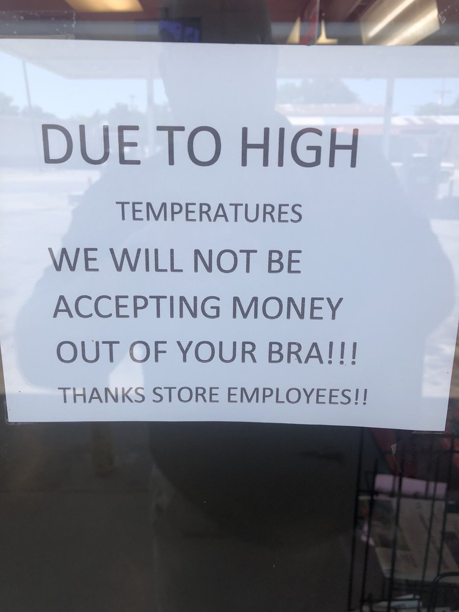 coachjirgs's tweet photo. Saw this sign at a convenience store yesterday! #todamnhot https://t.co/mv3YU2eWfu