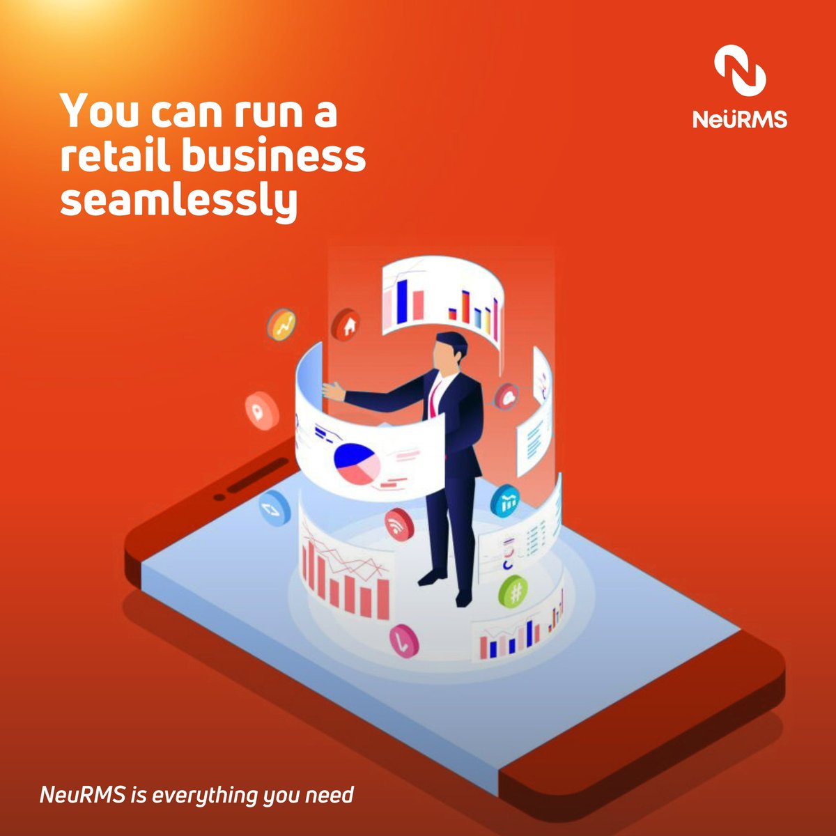 theNeuRMS's tweet photo. Dear retail business owner, do you ever wonder how much you can do with Neurms?

These are some of it’s many capabilities;

Analytic sales reports
Inventory tracking
Digital receipts
Employee data management
Multi locations and multi-language 
Vendor management https://t.co/C0nSYYJFXO