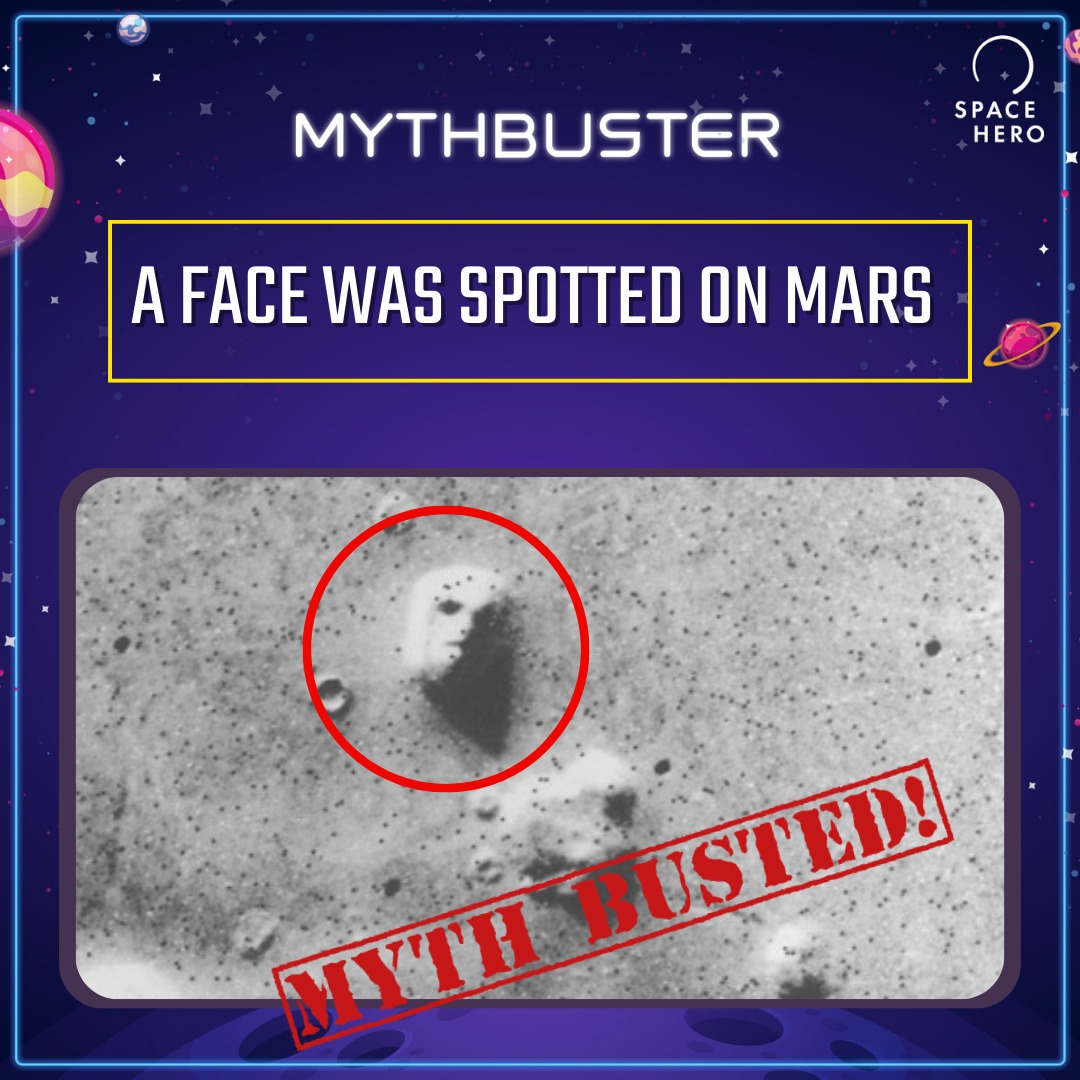 wearespacehero's tweet photo. Busted!!
While the landscape does look like a face, scientists at @NASA soon determined that it was just a trick of light and shadows that created the face like structure.
#mythbusters #myth #busted #spacemyth #marsface #face #spacemyth #martian #spacehero https://t.co/DOx8TYjoB5