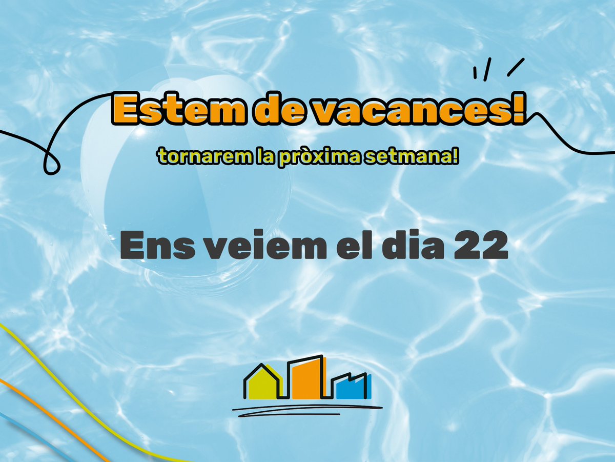 madrenasimmo's tweet photo. ⚠️⚠️Ep! Que estem de #vacances!🏖️😍 Però no patiu, tornem la pròxima setmana amb més energia que mai! Descanseu molt i ens veiem el pròxim dia 22 de nou! #Girona #madrenasimmo #immobiliariamadrenas https://t.co/jdvZeGZqvq