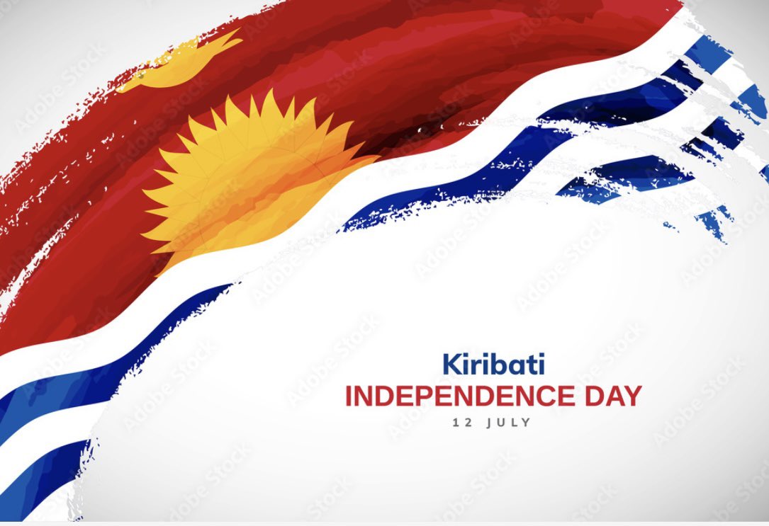 History_Flight's tweet photo. Happy National Day to our extended family in Kiribati!
On this day in 1979, the nation became officially known as the Republic of Kiribati.
From the History Flight family in the US and abroad, Happy 43rd Birthday to our Kiribati friends and family!
#kiribati #historyflight https://t.co/LAurAL1J9l
