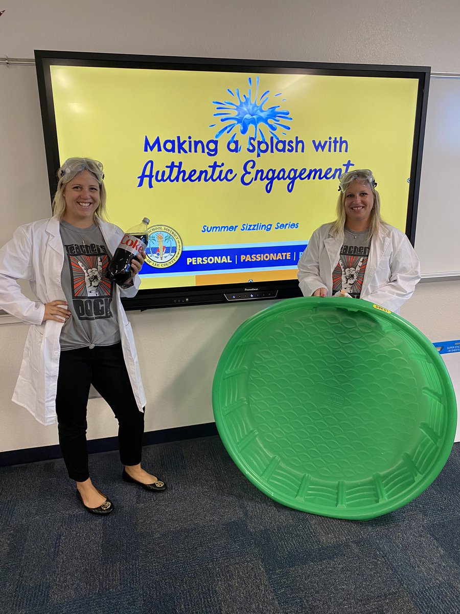 susank_souza's tweet photo. @huffman_coral & @MelindaMKennedy made a SPLASH with Authentic Engagement session this morning. #TotalLeeRad #LeePD #SummerSeries @SDLCPD_dept https://t.co/65bJ591yaP