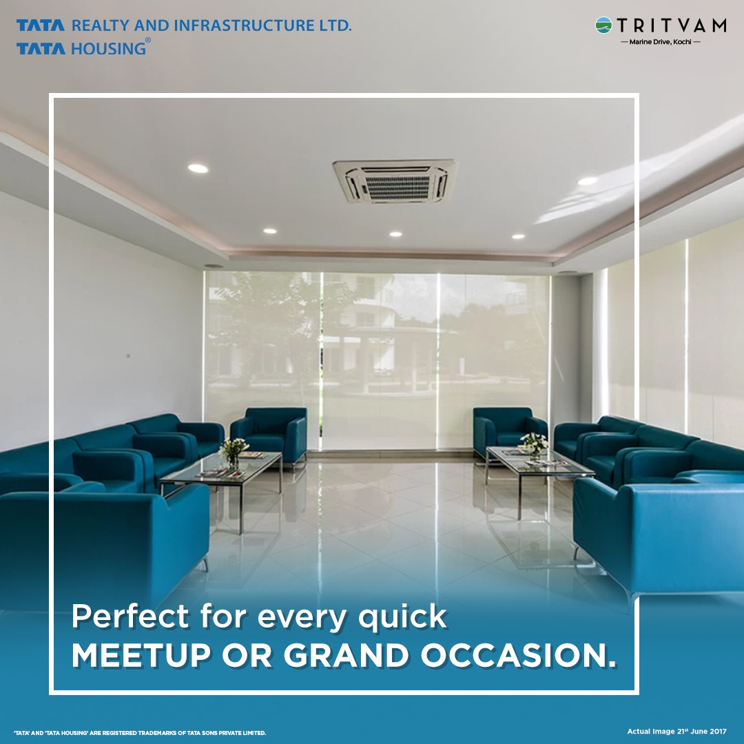 tata_housing's tweet image. Throwing a small party, hosting a game or movie night, or planning to celebrate the upcoming festivity with friends and family, the Multipurpose Hall at Tritvam, Kochi, is ideal for everything.

Know more on: bit.ly/tatahousing-tr…

#LifeAtTataHousing #MultipurposeHall #Tritvam