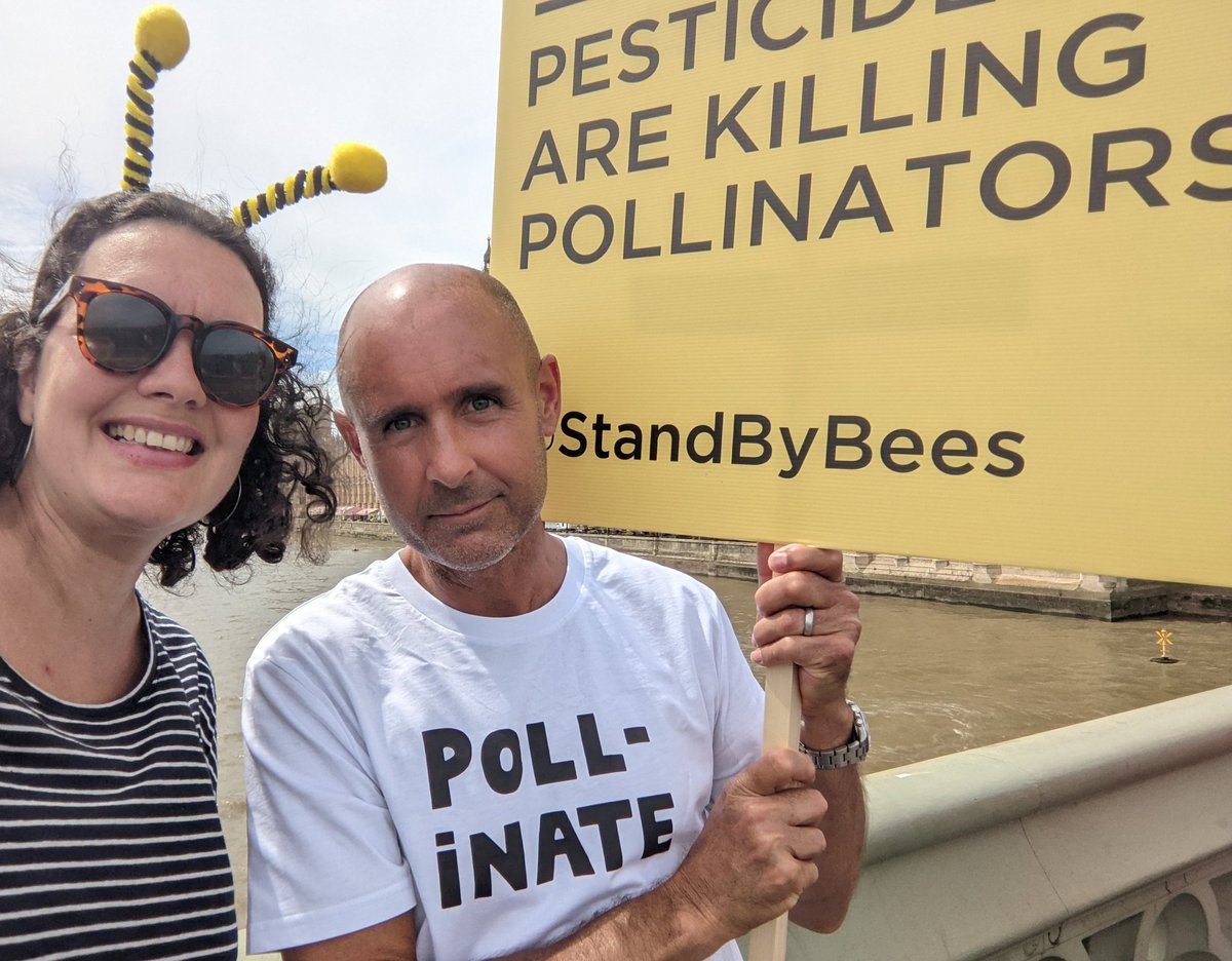 SheasyDaisy's tweet photo. 🐝So thrilled I was able to get along to Parliament Square with the @NYR_Official family to help launch the #StandByBees campaign and petition. Get all the info on this vital work here https://t.co/Mg4hRH2vIa and please sign the petition 🐝 https://t.co/mCvkWmvBfD