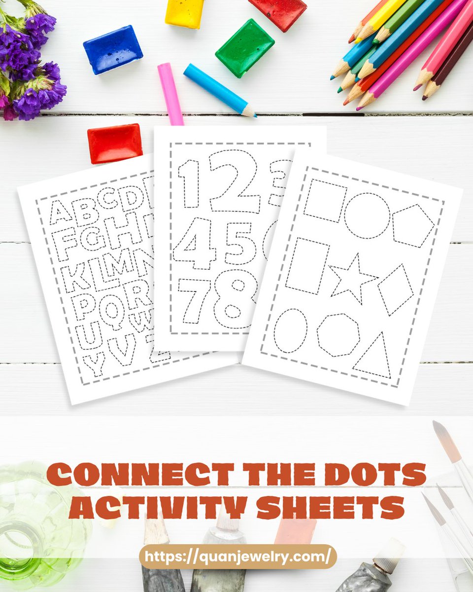 Yay! This Connect the Dots Activity Sheets is perfect for your kids! Just download and print! 🖨️
Get this for FREE at quanjewelry.com/products/free-…

#quanjewelry #backtoschool #schoolprintables #school #printables #freeprintables #design #designprints #print #worksheet #schoolworksheet