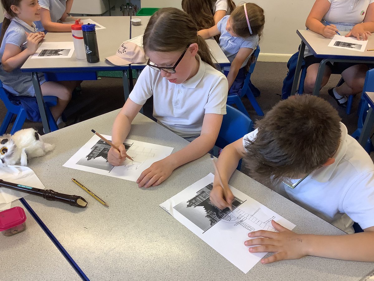 y3Torrisholme's tweet photo. Continuing with their sketching skills, the children in year 3 @TorrisholmeCPS used symmetry to complete @MorecambeWG design. I’m sure you’ll agree they are quite the artists! https://t.co/VWm6TxeUl6