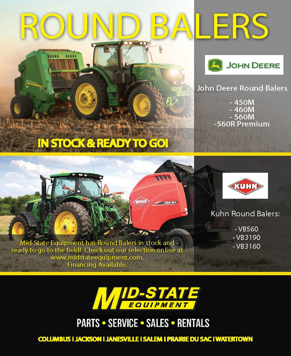 MidStateEquip's tweet image. Hay season is in full swing and we have Baling-Equipment fully stocked and ready for the field! Hurry down and purchase yours at midstateequipment.com today!
