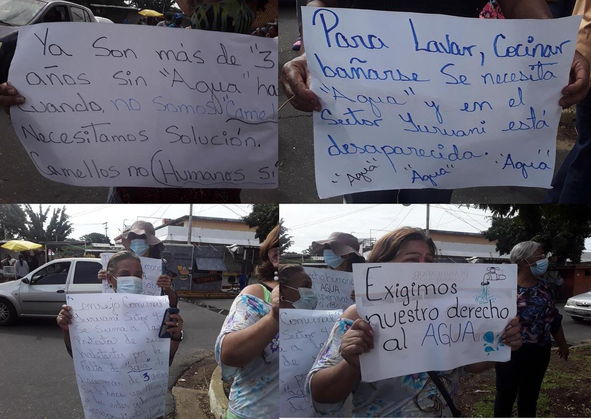 Ospinopzo's tweet photo. #Yuruani  #CiudadGuayana  #Unare 
 ¿? Como se puede vivir en un #MundoDePaz  sin #Agua...   
#BolívarRenace pero en la desidia gubernamental, los ciudadanos del sector #Yuruani  años sin el vital liquido.
@PregPopGuayana  @CorreodelCaroni https://t.co/1infkAZzPP