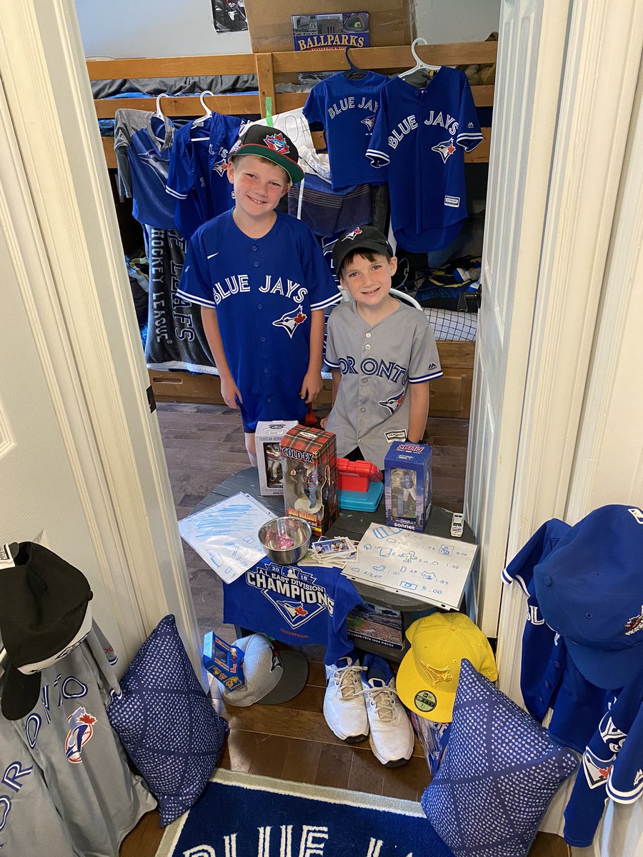 kilfoil24's tweet photo. Our kids opened their own Jays shop! We love the Jays!! #Bluejays #gojays @JohnColt83 @KevinGausman @TablerPat @DShulman_ESPN @Sportsnet @BlueJays https://t.co/wMCJ2YyY7v