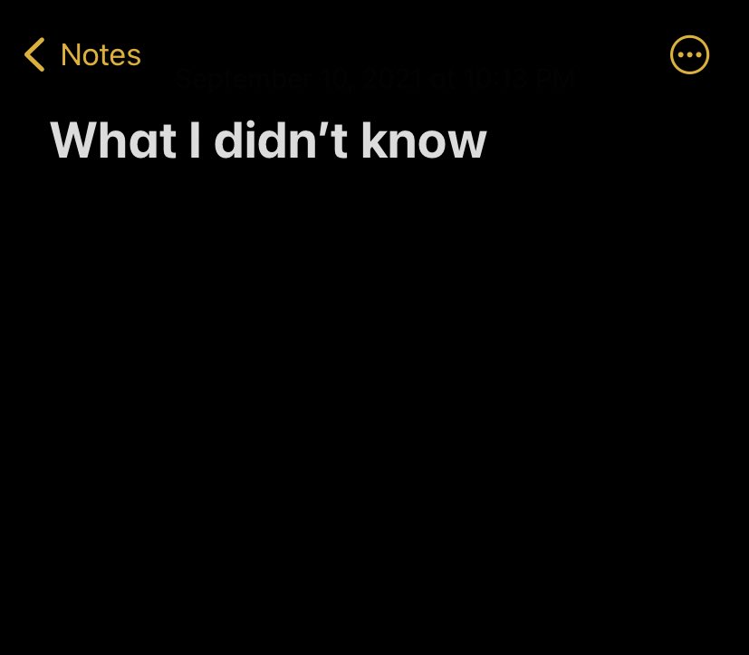I started (and completed) this note/list 🤷🏻‍♀️🤦🏻‍♀️