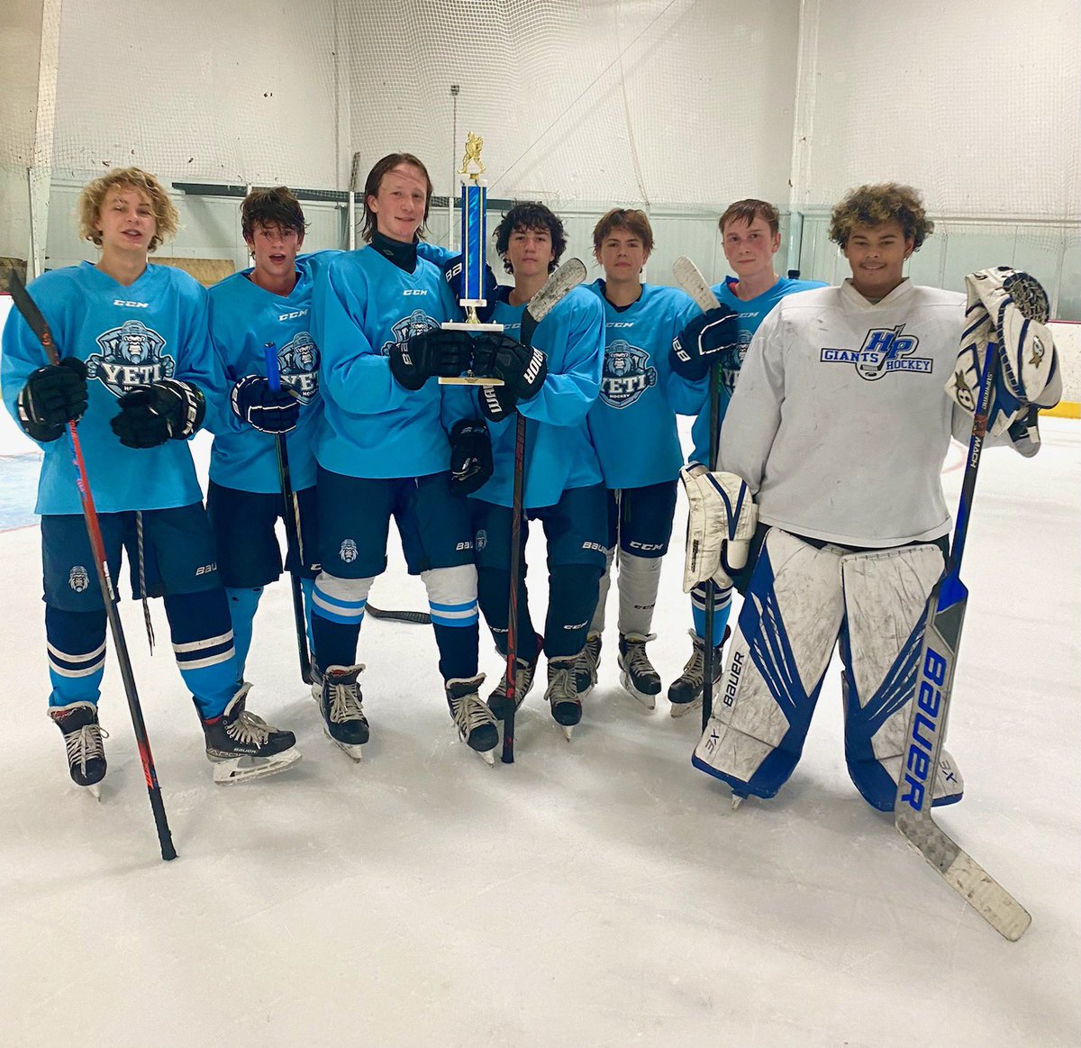 mrsaustind95's tweet photo. LZMW YETI took home the trophy!!! Stevie Strong 3V3 Tourney Champs!!! @lzhsathletes I can’t wait to watch these boys represent Lake Zurich, Mundelein, and Wauconda High School this Fall! What a great team! #LZMW #LZMWYETI #HOCKEY #proudmama https://t.co/gU1Ev60gTo