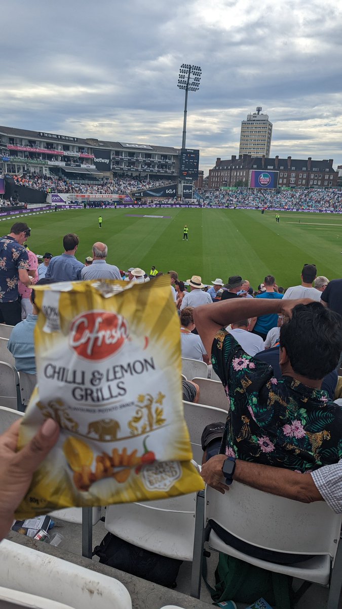 <a href="/CofreshSnacks/">Cofresh Snack Foods</a>, your keeping us fresh today!!!!! #ENGvIND