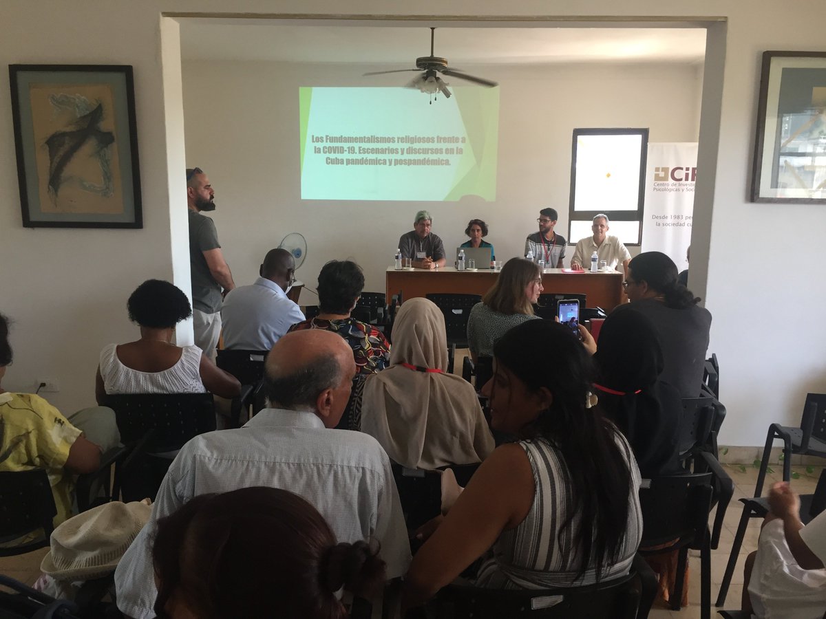 celass_mtss's tweet photo. El #CELASS sirve de sede para el #Panel "Los fundamentalismos Religiosos frente a la Covid-19. Escenarios y discursos en la Cuba pandémica y pospandémica". #XEncuentro #CIPS2022 #DESR #LibertadYReligion #Religion 
@Cuba_CIPS
 
@MTSS_CUBA https://t.co/QX1h06ddNI