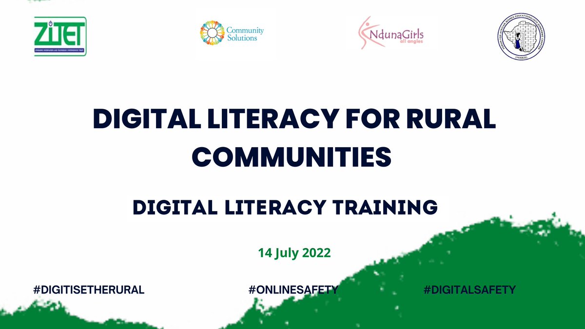 ZITEC5's tweet photo. #DigitalLiteracyforRuralGirls
ZITET in collaboration with @nduna_girls and @FAWEZim will conduct a digital literacy training session on Thursday, 14 July, 2022, at Madziwa Mine Secondary School.
@cspecairex
#promotingdigitalequity
#digitalsafety
#digitisetherural https://t.co/JE4RLbWljG