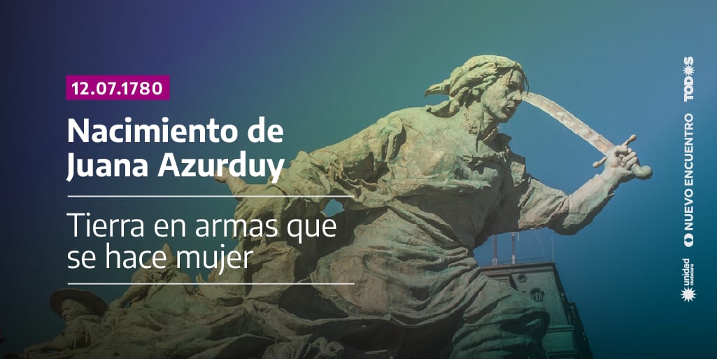 JavierCalisaya's tweet photo. #12deJulio #En1780
Se cumplen #242Años del nacimiento de Juana Azurduy, heroína de la Independencia, revolucionaria y luchadora por la liberación de nuestra #PatriaGrande; ascendida al grado de Generala del Ejército Argentino #En2009 por @CFKArgentina. https://t.co/oQWVbDt7Mr