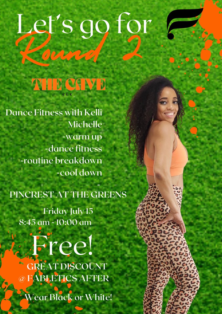 KM_FRESHSTART's tweet photo. FREE DANCE FITNESS CLASS THIS FRIDAY AT 9 AM PINECREST ORANGE VILLAGE IN THE GRASS AREA IN FRONT OF THE THEATER JUST BRING YOUR WATER AND TOWEL AND GET READY TO DANCE MOVE AND HAVE SOME FUN https://t.co/lNRWL8qIew