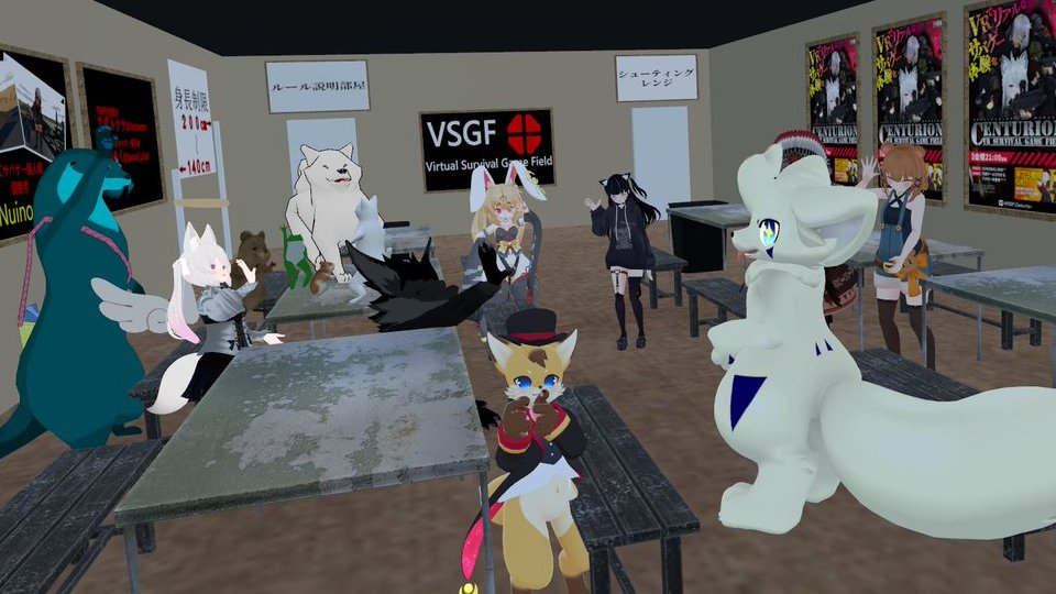 ko_o_n_'s tweet photo. 初イベント参加でVRサバゲーこと #VSGF の方行ってきました!!とても楽しかったので是非また参加したいです!
#VRChat https://t.co/c1070HDBVD