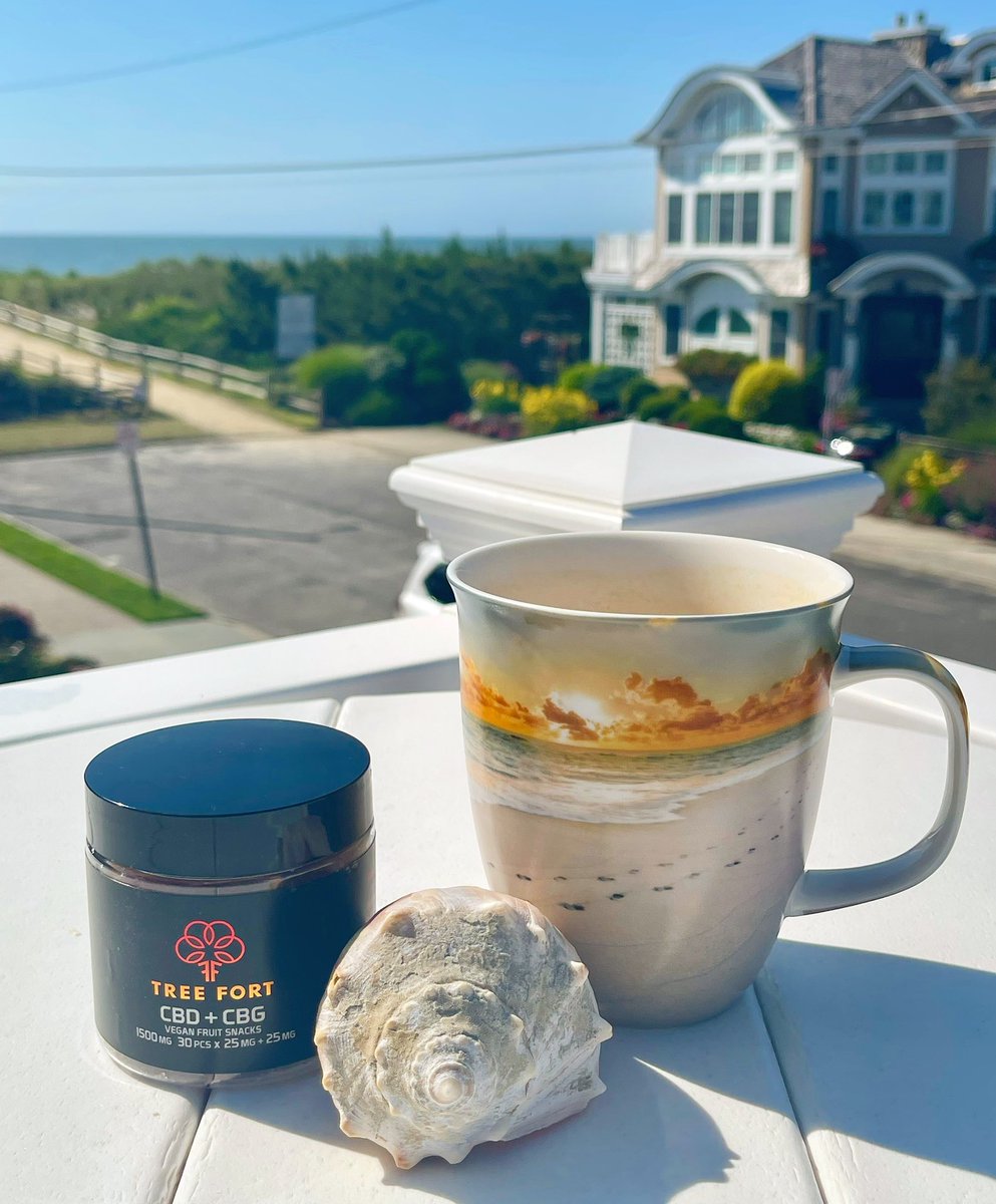 treefortfarms's tweet photo. Perfect summer mornings at the shore start with @treefortfarms CBD/CBG and @corvuscoffee !  ⁣⁣CBD/CBG is a synergistic blend inducing feelings of relaxation, focus, euphoria, and pain relief. ⁣⁣🌅🌿🐚☕️✨⁣⁣
⁣Use Code 𝗙𝗘𝗘𝗟𝗚𝗢𝗢𝗗𝟭𝟱 for a 15 % discount ⁣#cbd #cbg 
⁣ https://t.co/NQKDuavfVd