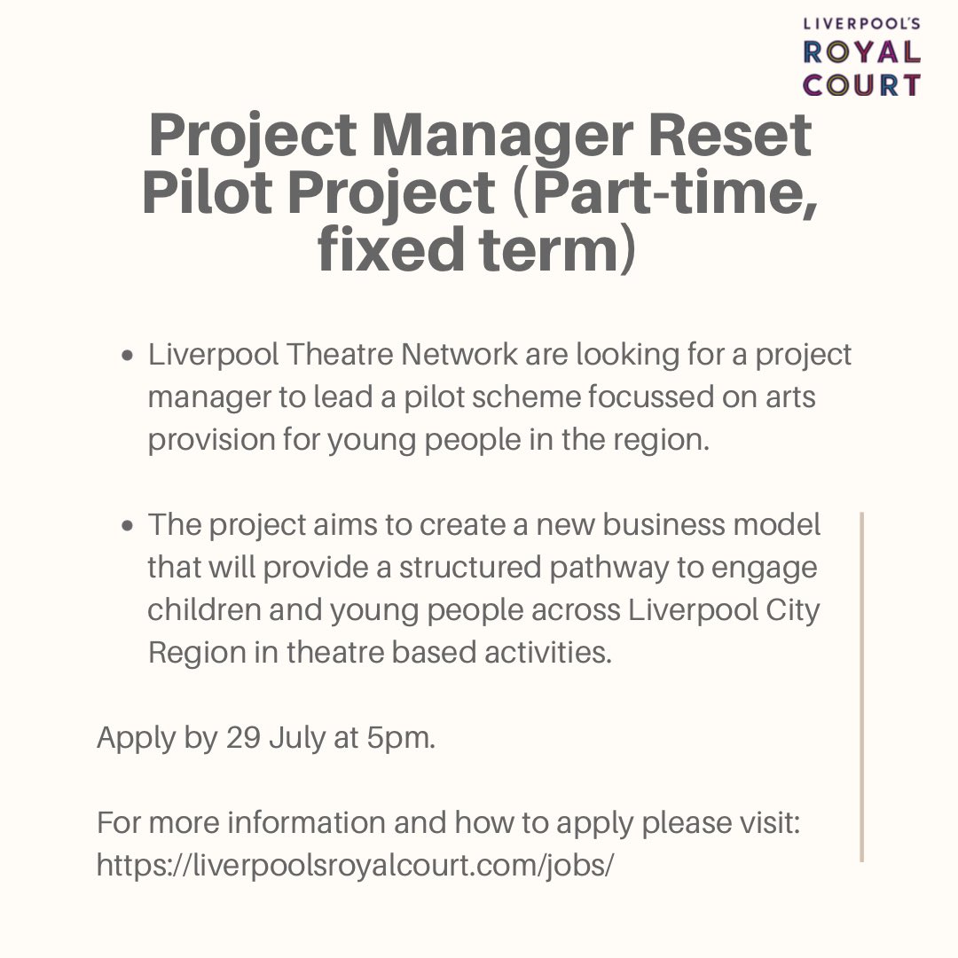RoyalCourtLiv's tweet photo. We are HIRING‼️

Are you interested in working with us? We have two new job opportunities posted. 

If you fit the description or know anybody who does, apply or share this now. 

For more information and how to apply  head to our website: 
https://t.co/rpn8XQcelh https://t.co/agKjl003ni