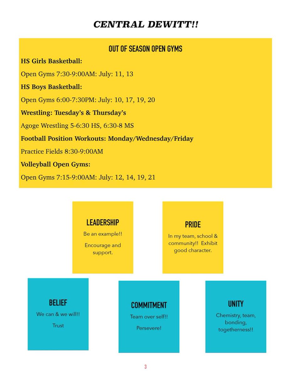 CentralDeWitt's tweet photo. This week we have the Saber boys basketball camp, a tennis camp, and another cross country camp run on Thursday!  Congrats to our boys baseball team who defeated Dubuque Wahlert in district play! Stay tuned for details on Wednesday's game. Let's go, Sabers! #gosabers #cdcsd https://t.co/DFG8VhgIKR