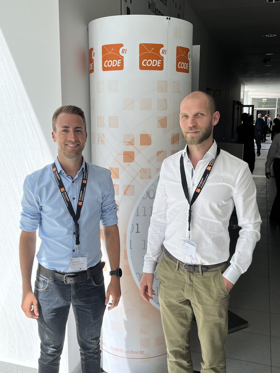 projekt_sparta's tweet image. Our team members @andreas_neumeie und @arthur_mueller auf der CODE-Jahrestagung 2022 mit dem Thema &quot;Datengetriebene Innovation - Impulse für eine sichere Digitalisierung&quot;. #code2022 #projectsparta
