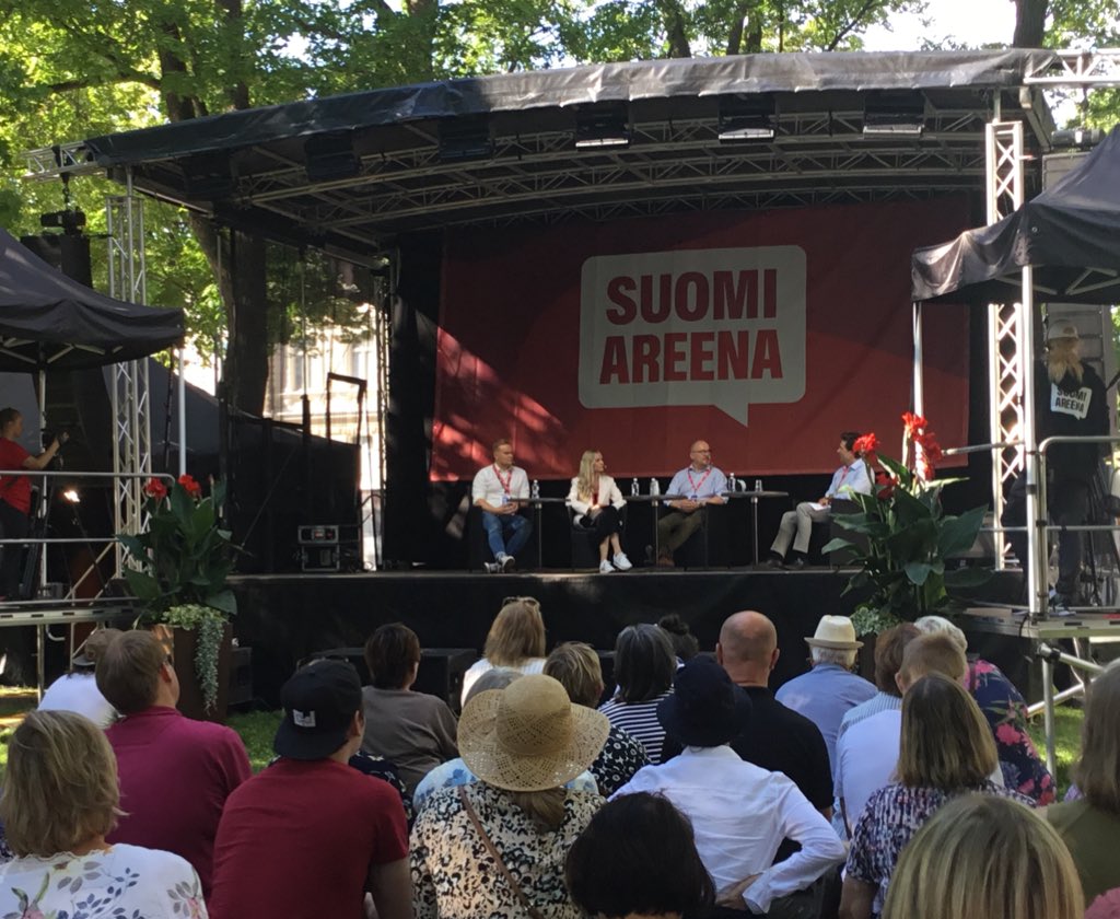 Suojelupoliisi's tweet photo. Supon @pelttariantti: "Verkosta ei saa tulla rikollisten turvasatamaa. Suojelupoliisin on pystyttävä sekä vastaamaan uudenlaisiin uhkiin että hyödyntämään uudet mahdollisuudet omassa tiedonhankinnassa." @SuomiAreena #kyberturvallisuus https://t.co/FJQgewc8iO