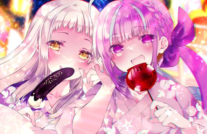 あくしお(*˘︶˘*).。.:*♡ 一緒にお祭り!(*˘︶˘*).。.:*♡
#あくあーと #シオンの書物 