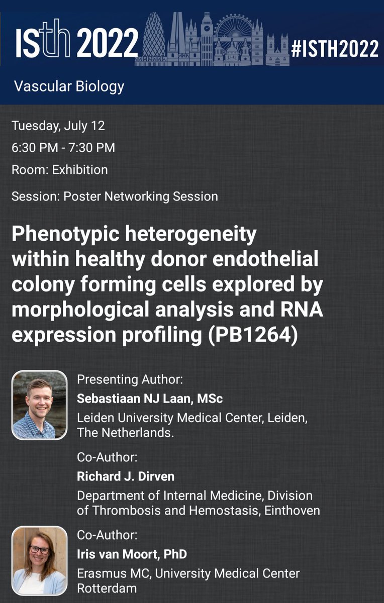 Working with ECFCs? Consider viewing my poster (PB1264) #ISTH2022. The data shows strong morphological and RNA expression differences between healthy ECFC clones. <a href="/SYMPHONY_NL/">SYMPHONY consortium</a> @clotterdam @TromboseLeiden