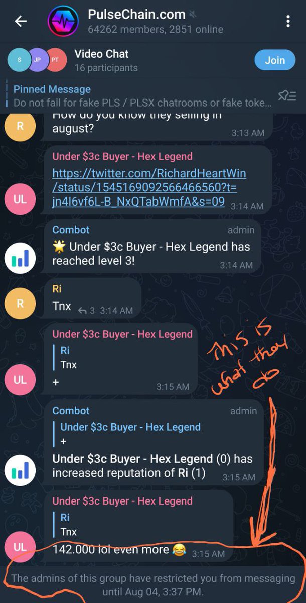 Boibundy1's tweet photo. @RealMattyCrypto @Xenth_ Yeah sure of course after ETH 2.0-- Which is set to launch in Sept. This is why I asked people in the $PLS chat "What is their boiling point?" 

Cuz I've reached mine, this is too long to still be making excuses. And with out warning or strike etc. they blocked me for a month https://t.co/J4EAHKCOpD