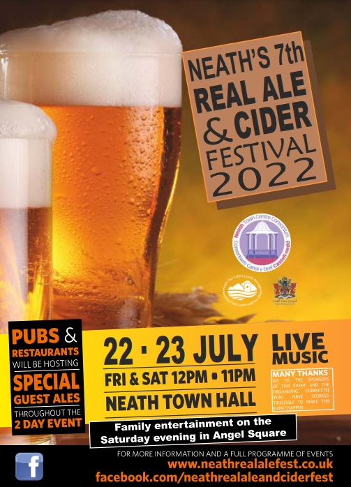 GwynHall's tweet photo. Tickets are now on sale for the Neath 7th Real Ale &amp; Cider Festival 2022, follow this link for tickets and see our event on FB for more info!
https://t.co/iCE8m44E8C

#neath #realale #cider #festival #realaleandciderfestival #neathtownhall #julyfest https://t.co/KNzyAtCpkc