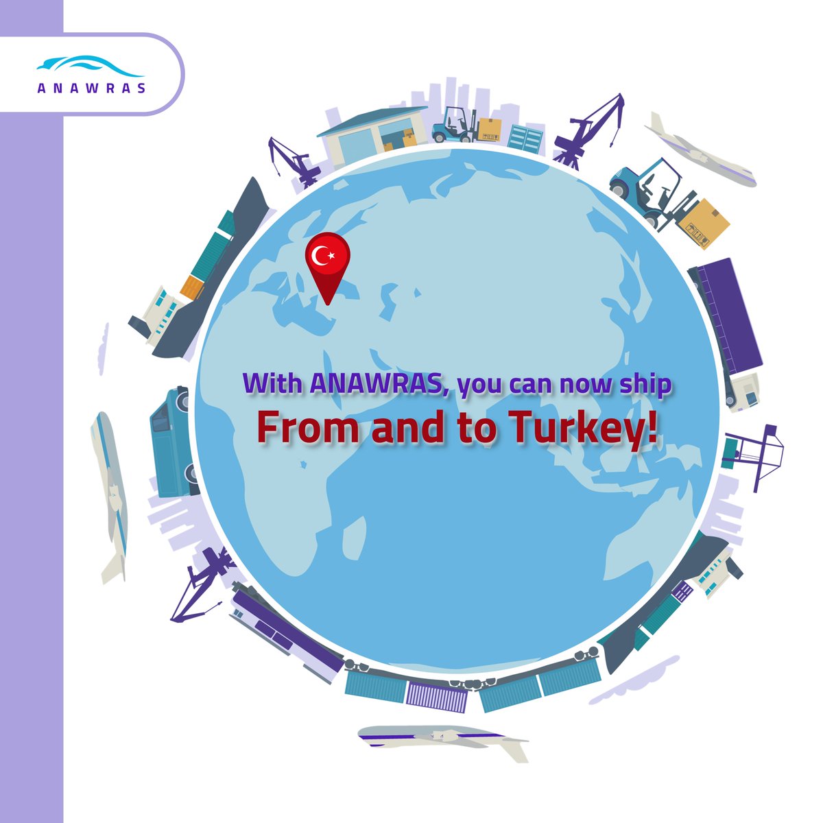 Anawras6's tweet photo. From and to TURKEY!
Ship with us at Anawras from all the around the world countries to Turkey and vice versa!

#anawras #company #logistics #supply #supplylogistics #turkey #turkeyshipping #fromturkey #türkey #shipment #shipping #announcement https://t.co/78JFihCfww